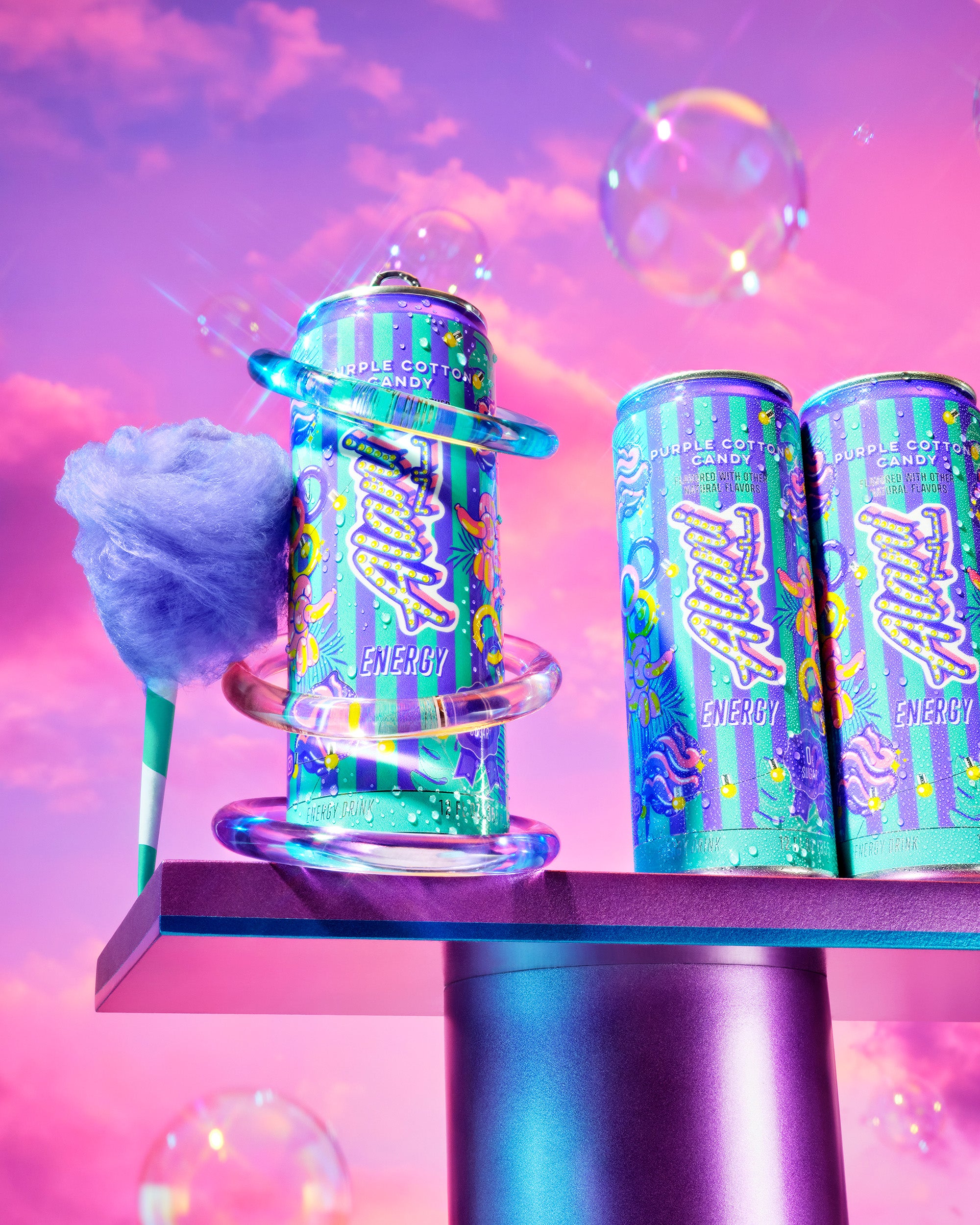 Alani Nu Featured energy drink - purple cotton candy - Image 5