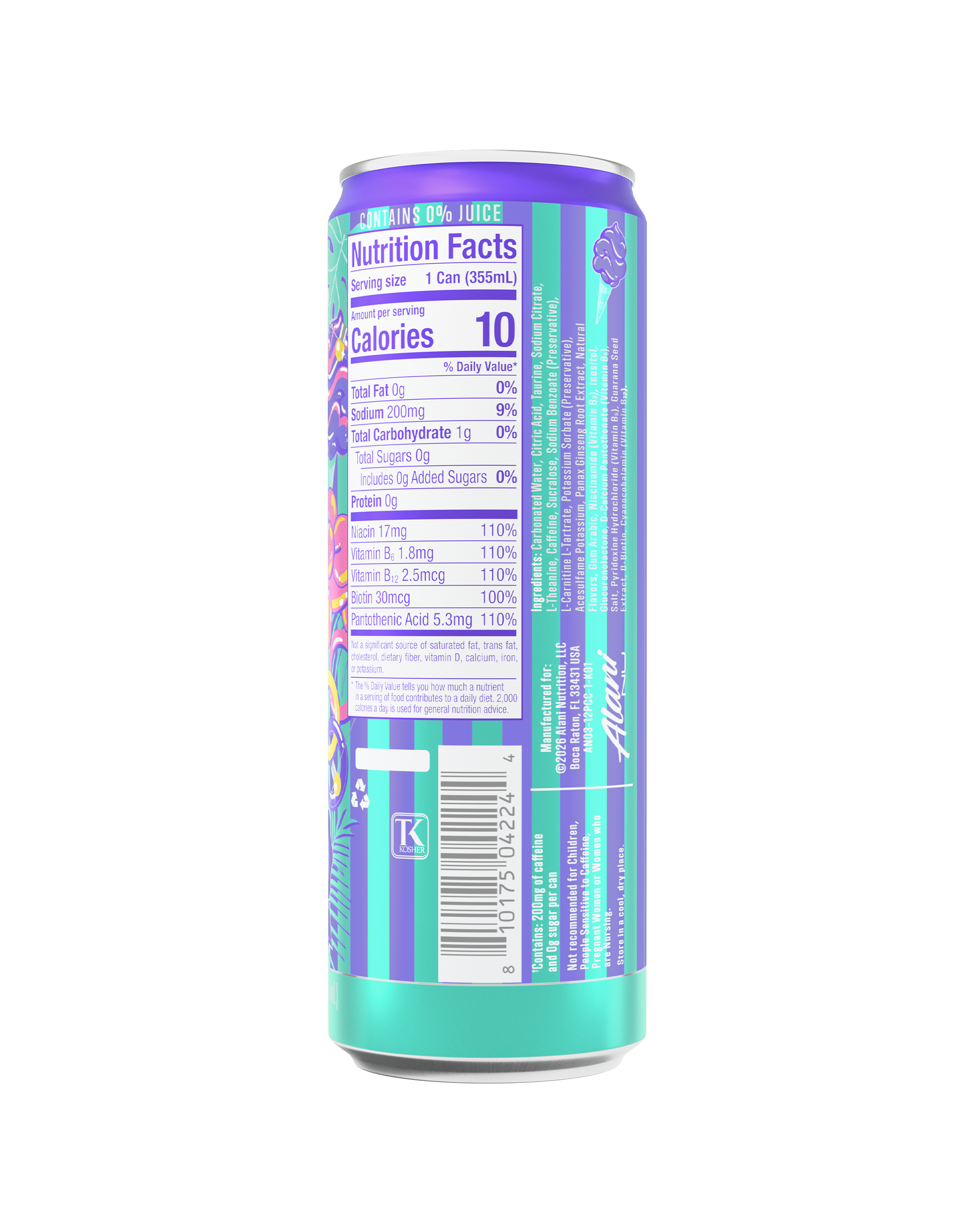 Alani Nu Featured energy drink - purple cotton candy - Image 3